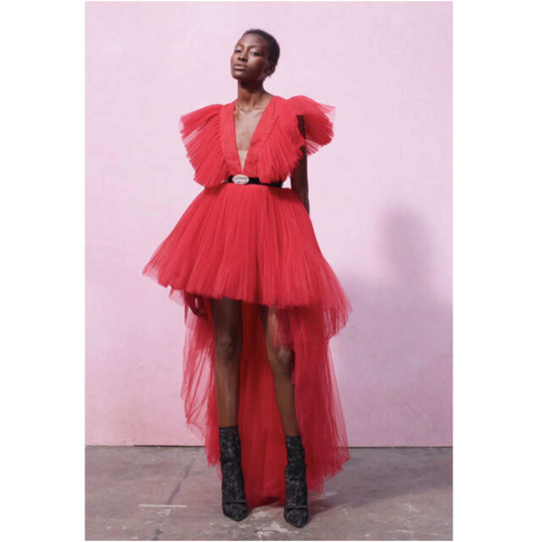 Giambattista Valli - GIAMBATTISTA VALLI × H&M TULLE DRESS 赤 の