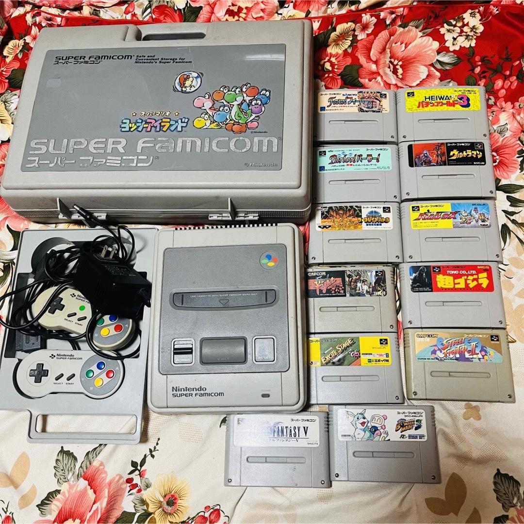スーパーファミコン本体☆ソフト12本セット☆ケース☆レトロゲーム