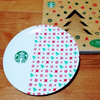 スターバックスコーヒー(Starbucks Coffee)の【未使用・非売品】STARBUCKS＊デザートプレート🎄(置物)