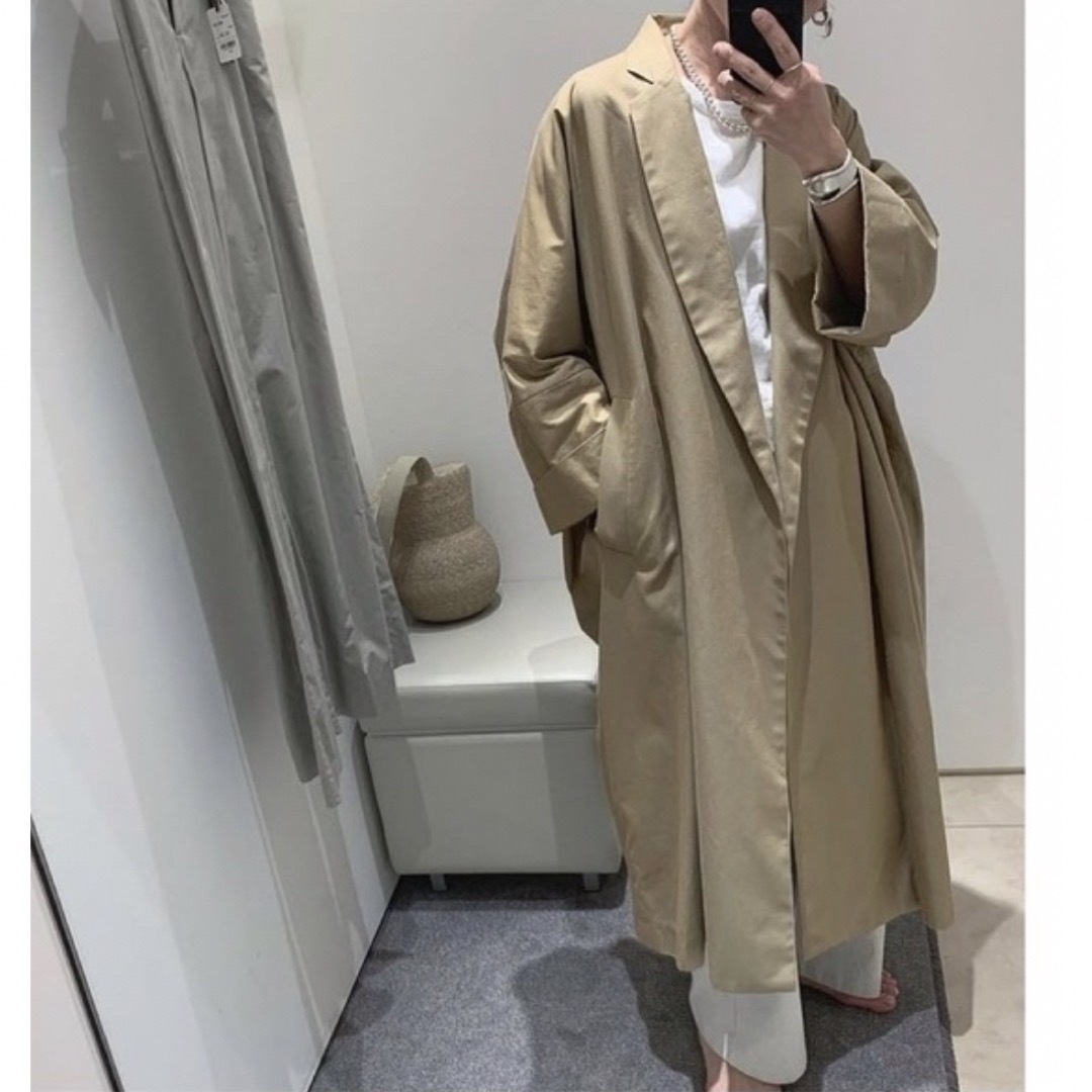 ARGUE(アギュー)のargue SupimaCottonBurberryTwillCoat トレンチ レディースのジャケット/アウター(トレンチコート)の商品写真