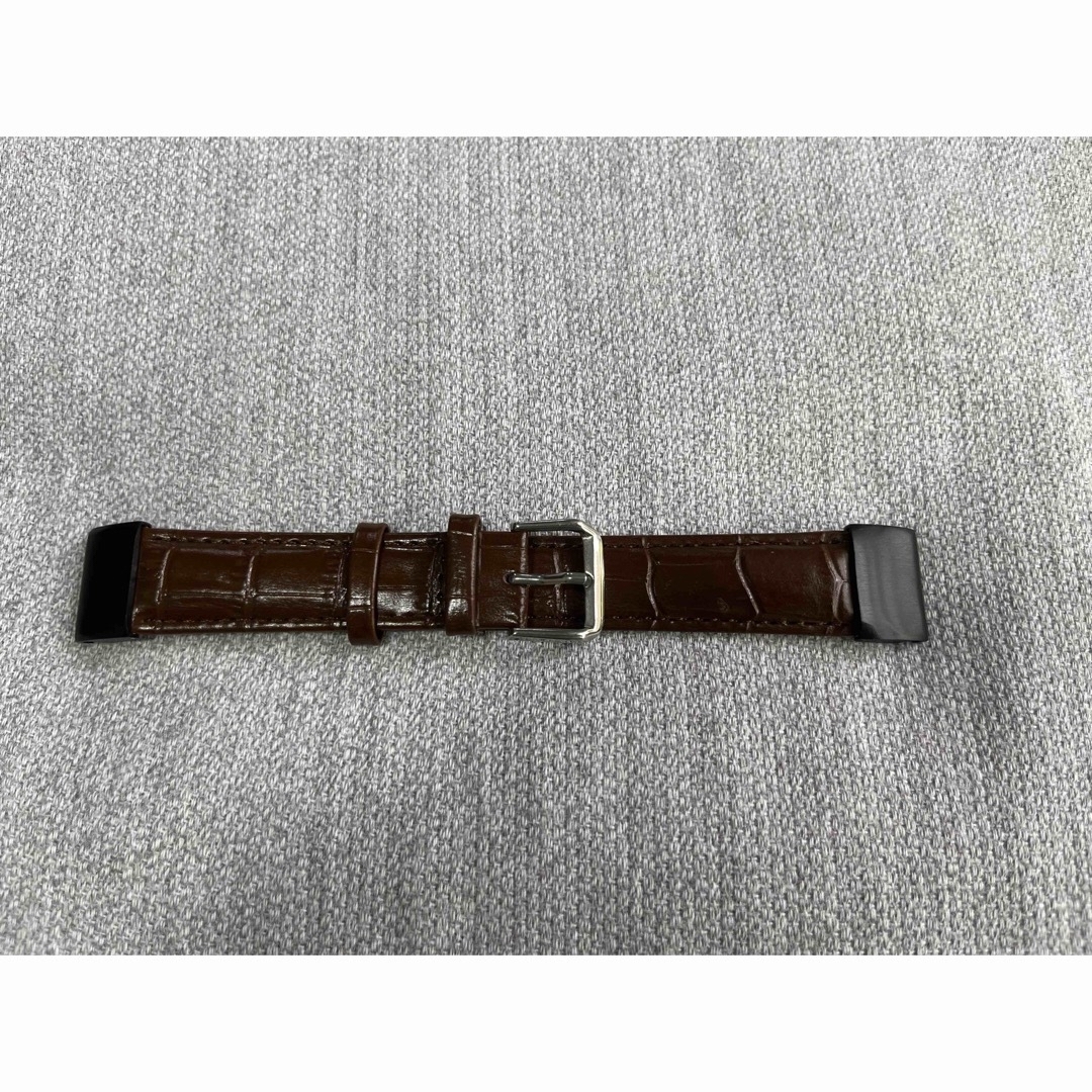 22mm本革製バンド(茶色) ガーミンのクイックフィット交換ベルト メンズの時計(レザーベルト)の商品写真