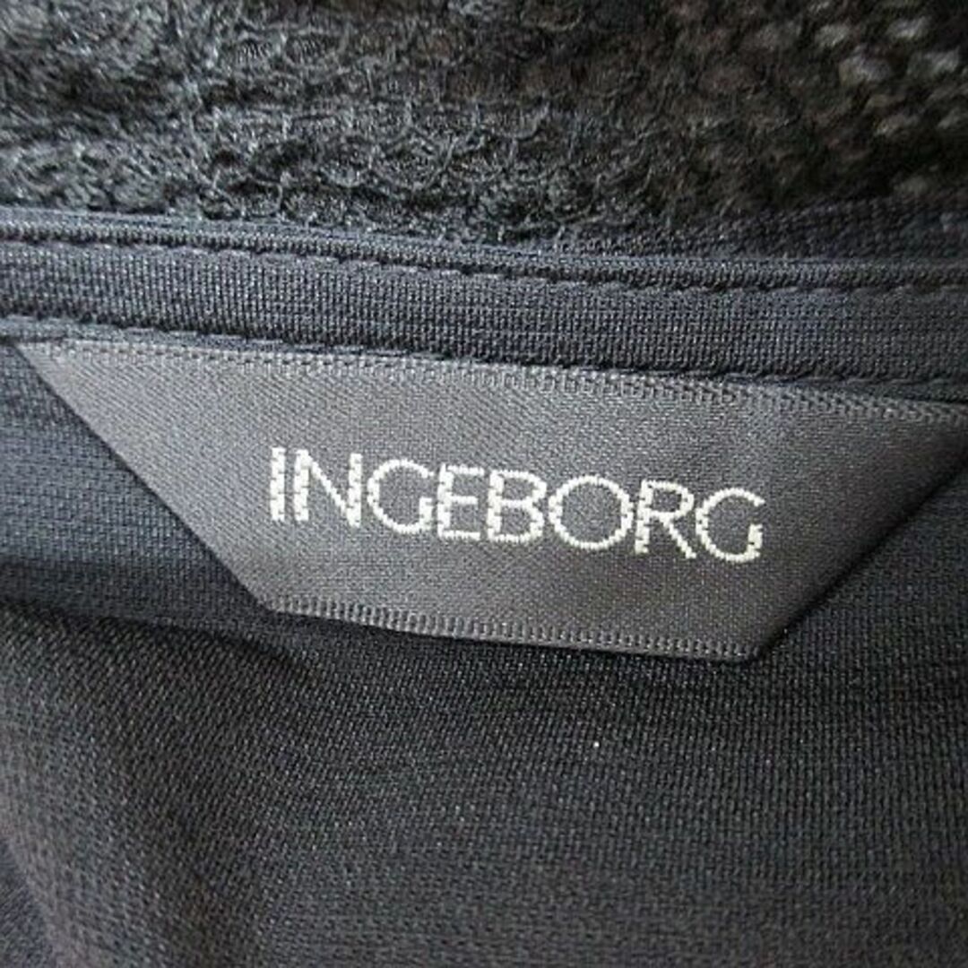 【インゲボルグ】INGEBORG  グレーニットジャケット11号カネコイサオ