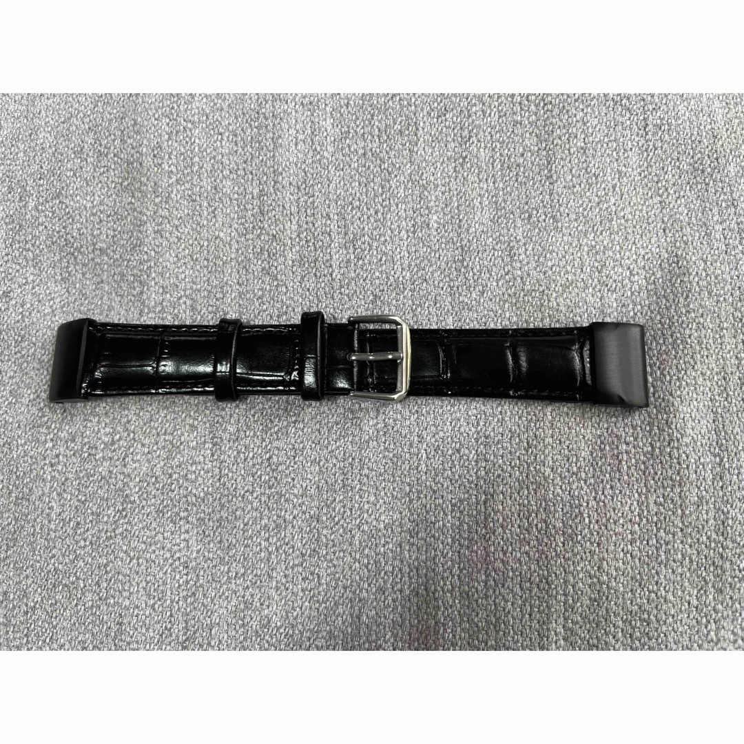 22mm本革製バンド(黒色) ガーミンのクイックフィット交換ベルト メンズの時計(レザーベルト)の商品写真