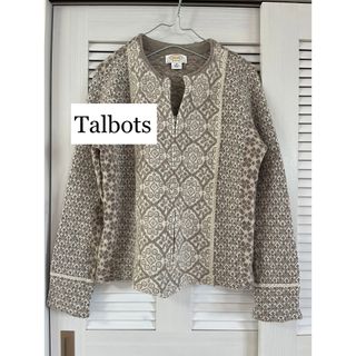 タルボット(TALBOTS)のTalbots タルボット ニットジャケット(ノーカラージャケット)