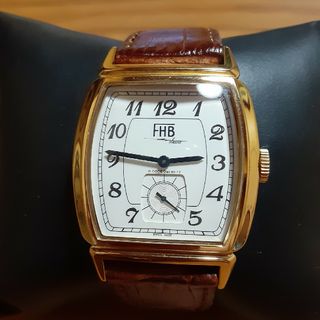 FHB　コンビ　スモセコ　クォーツメンズ腕時計　稼働品(腕時計(アナログ))