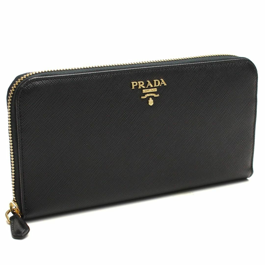 PRADA - プラダ ラウンドファスナー長財布 1ML506 ブラック レディース ...