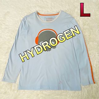 【新品・未使用】HYDROGENハイドロゲン/メンズTシャツ/ブルー/イタリア♪