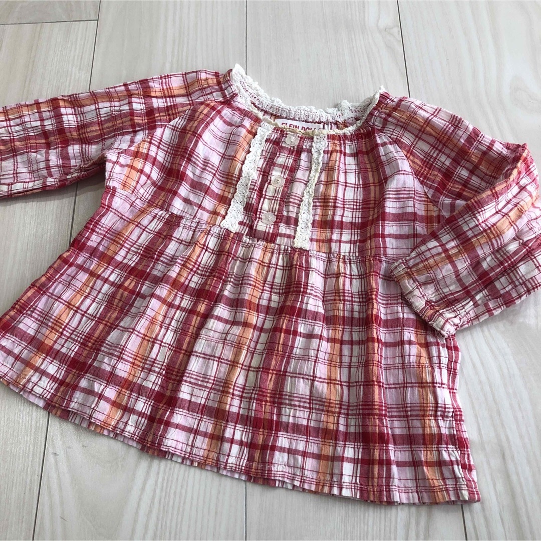 サンリオ(サンリオ)の90cm 秋服3点セット キッズ/ベビー/マタニティのキッズ服女の子用(90cm~)(Tシャツ/カットソー)の商品写真