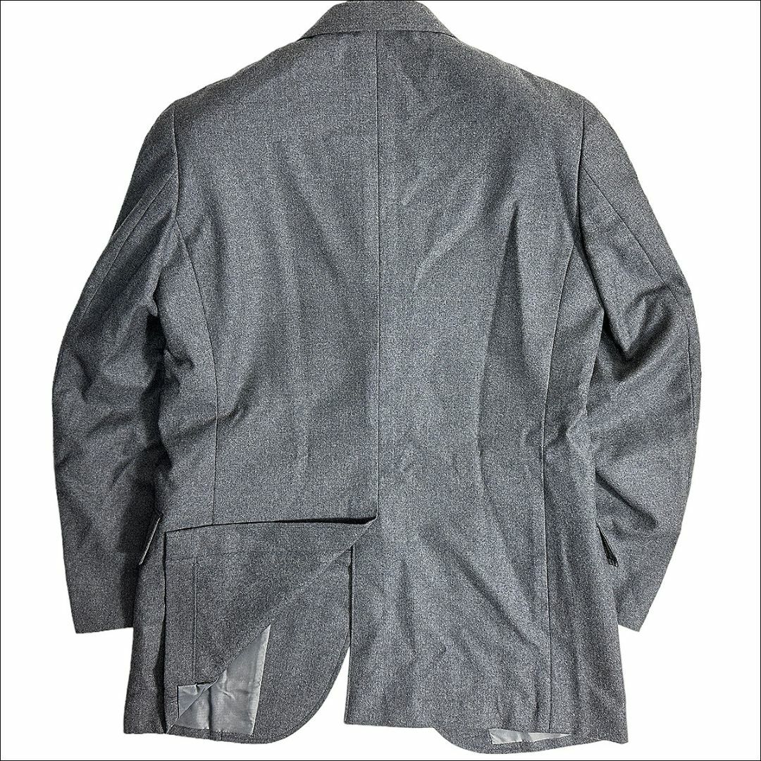 J6374 美品 VAN JAC ツイードジャケット グレー 170(M)-