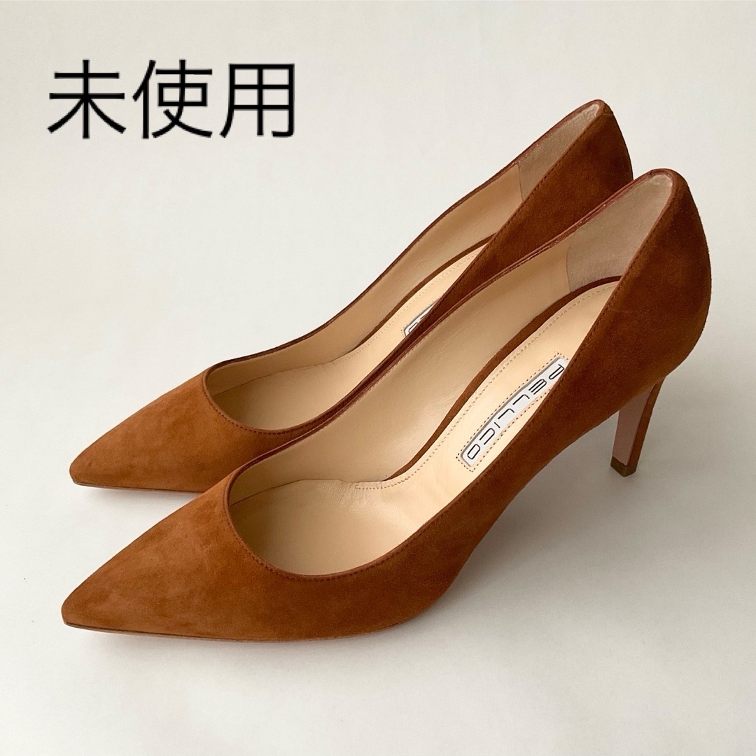 レディースPELLICO ペリーコ SQ/T HEEL 8 パンプス キャメル