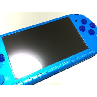 PSP本体 スカイブルー/マリンブルー PSP-3000 後期機 動作良好