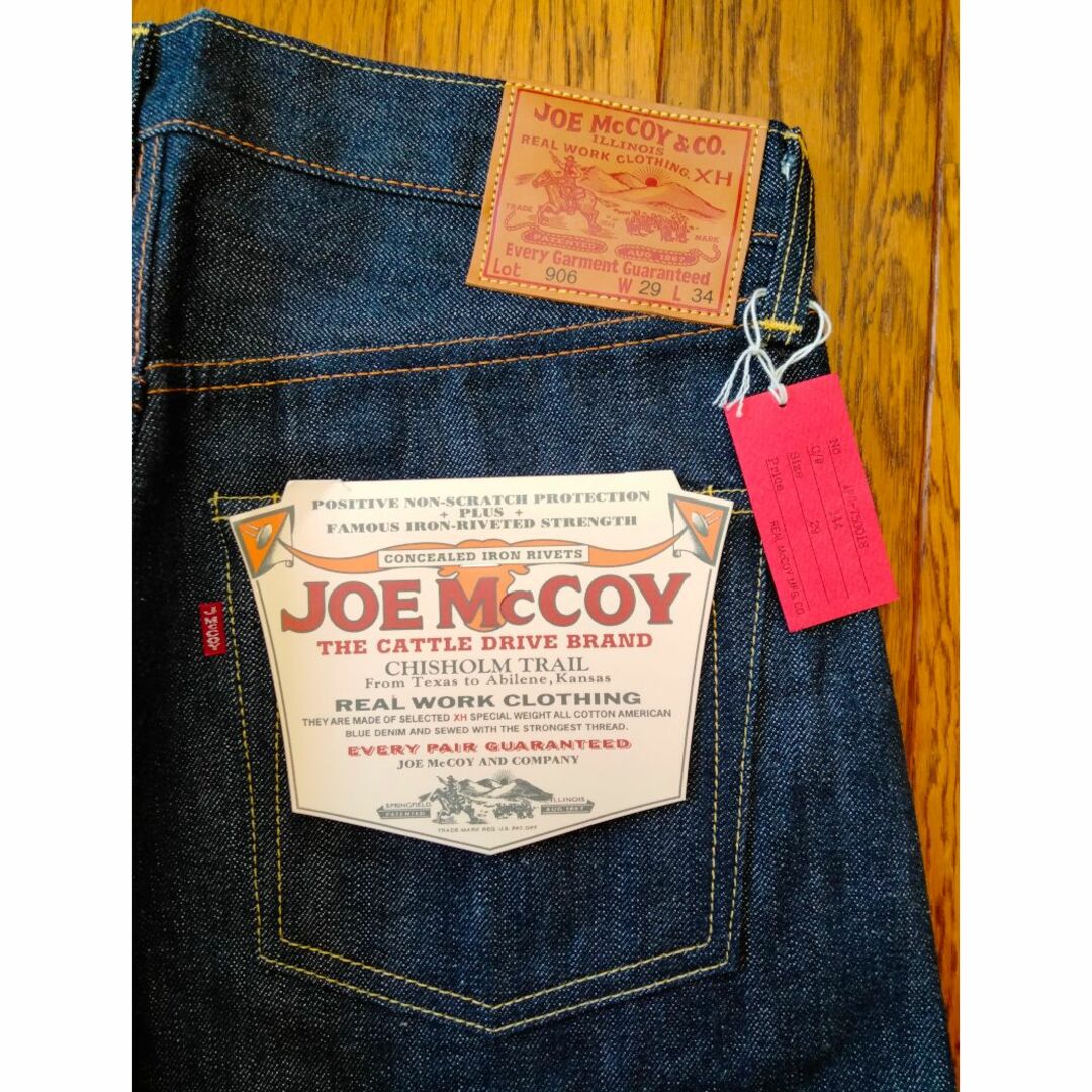 THE REAL McCOY’S(ザリアルマッコイズ)の新品未使用　ジョーマッコイ　906　29　旧マッコイ　赤タブ　JOE McCOY メンズのパンツ(デニム/ジーンズ)の商品写真