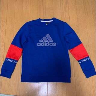 アディダス(adidas)のアディダス☆１５０☆トレーナー☆ブルー(Tシャツ/カットソー)