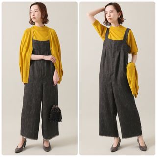 IENAイエナ sese ALBA Vネックカーディガン 白黒 ボーダー ウール-
