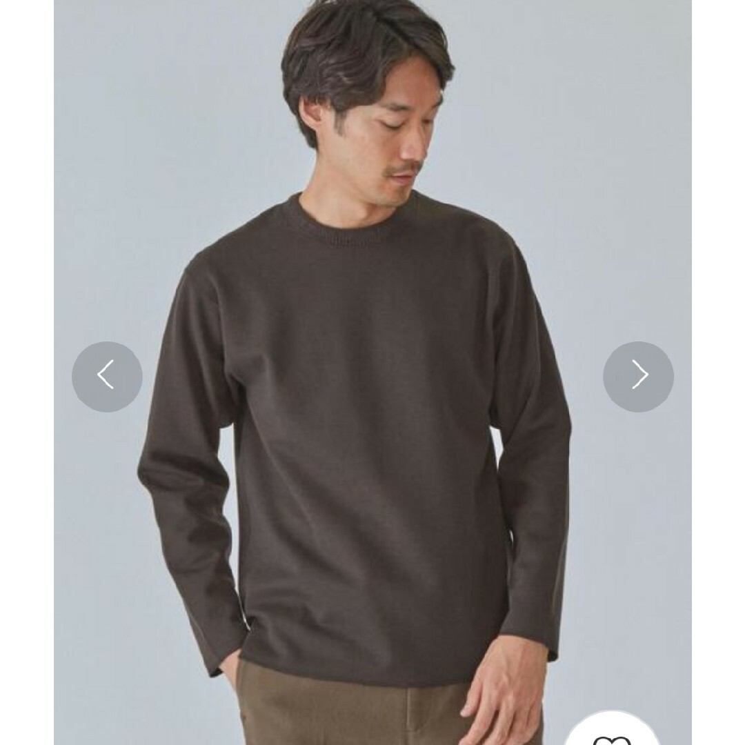 UNITED ARROWS green label relaxing(ユナイテッドアローズグリーンレーベルリラクシング)のCSM ダブルフェイス クルーネック 長袖 カットソー メンズのトップス(Tシャツ/カットソー(七分/長袖))の商品写真