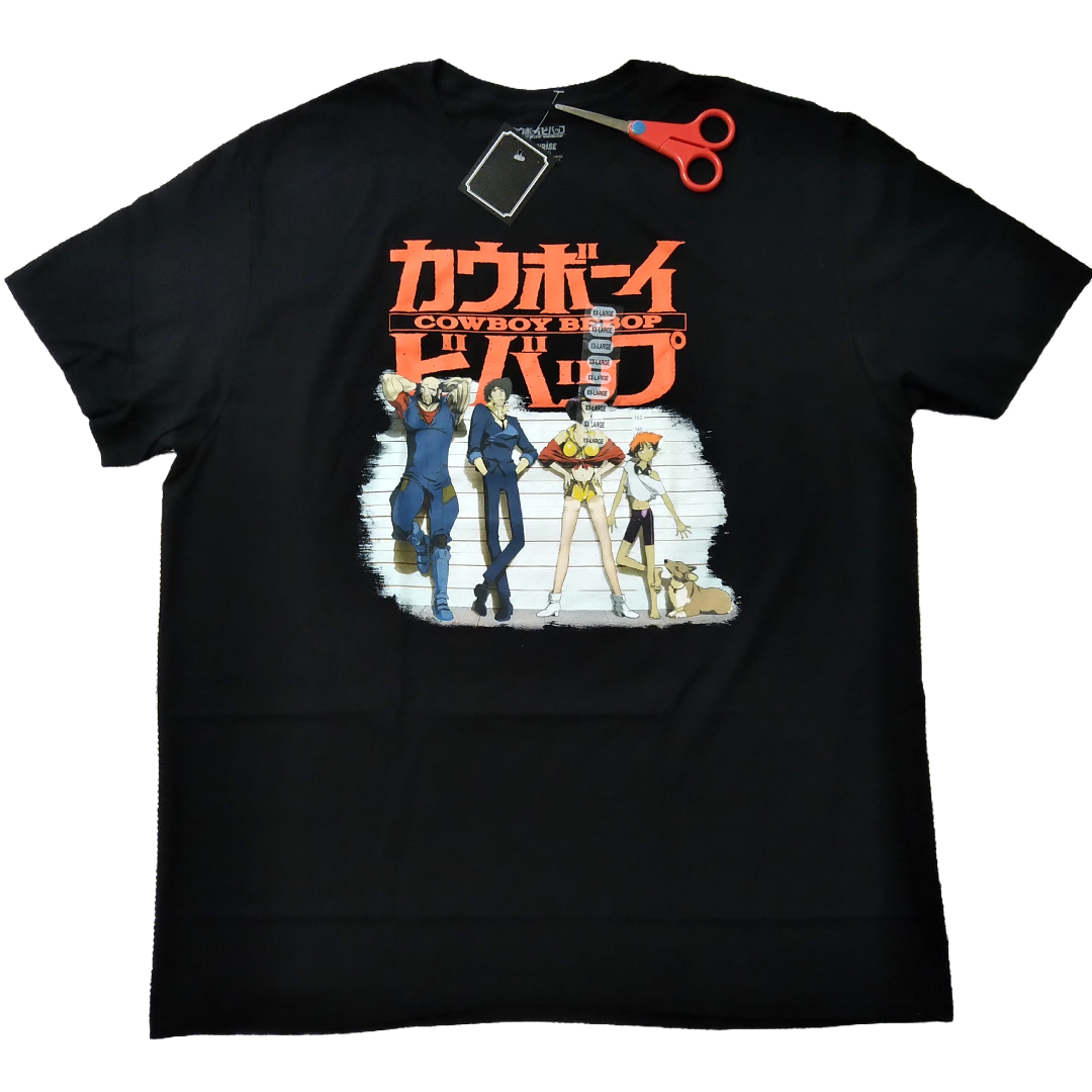 カウボーイビバップ　Tシャツ　2XLサイズ　黒　アニメTシャツ　海外公式 *