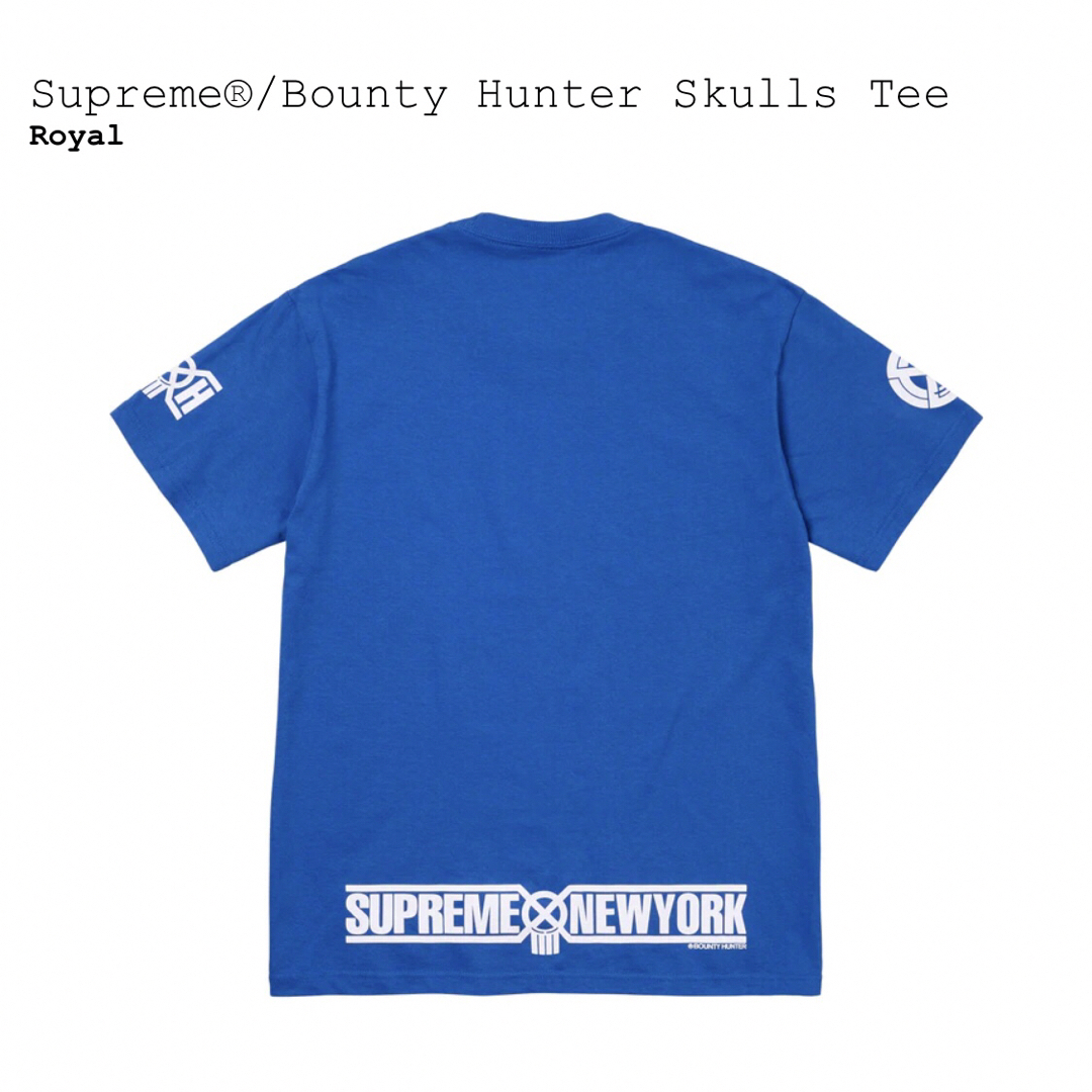 Supreme Bounty Hunter Skulls Tee XL 青 - Tシャツ/カットソー(半袖