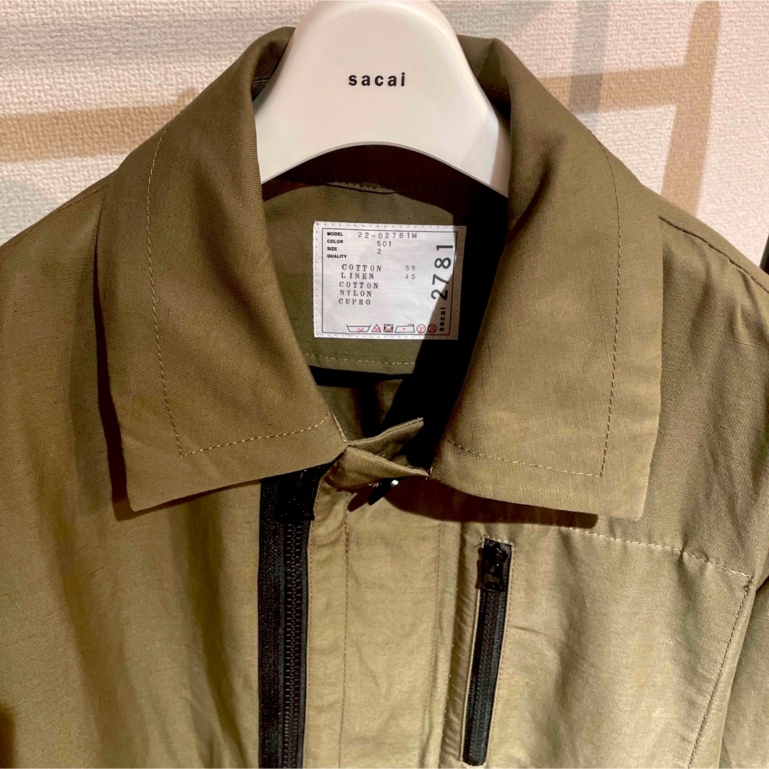 sacai cotton linen chino coat コート 2