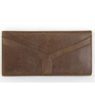 イヴサンローラン(Yves Saint Laurent)の『USED』 YVES SAINT LAURENT イヴ・サンローラン 札入れ レザー ブラウン【中古】(財布)