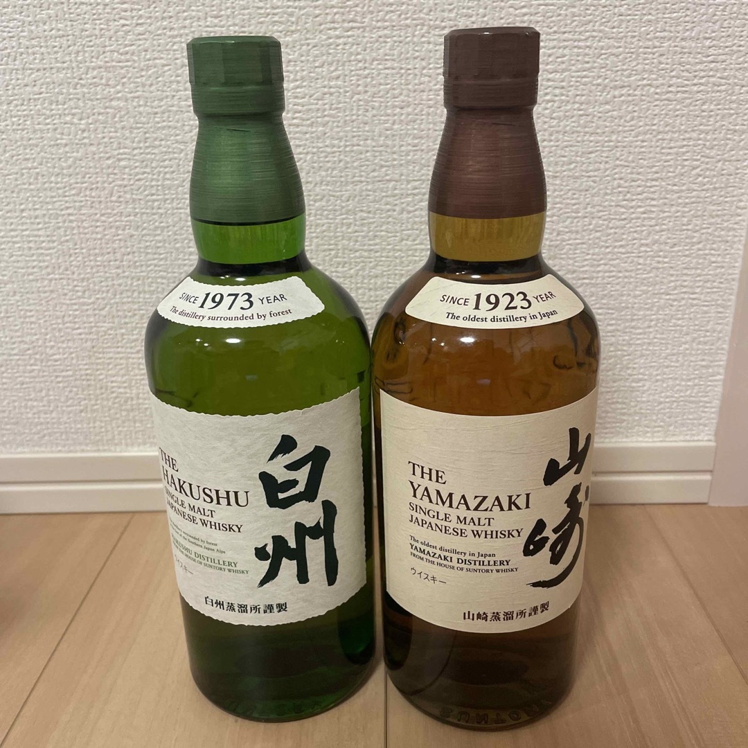 山崎NV•白州NV セット 720ml 各1本 - ウイスキー