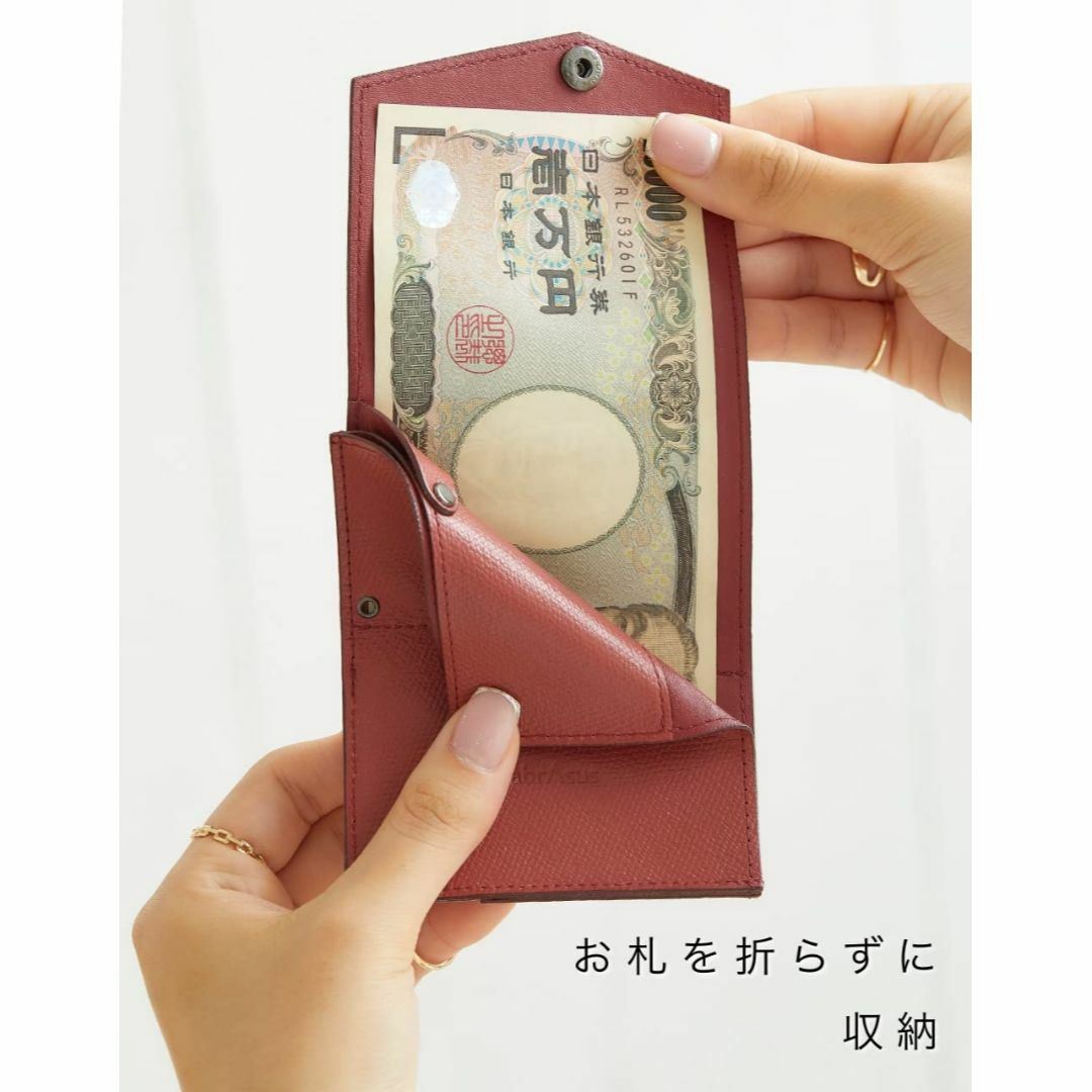 【色: グリーン】[アブラサス] 小さい財布 メンズ レディース 財布 日本製