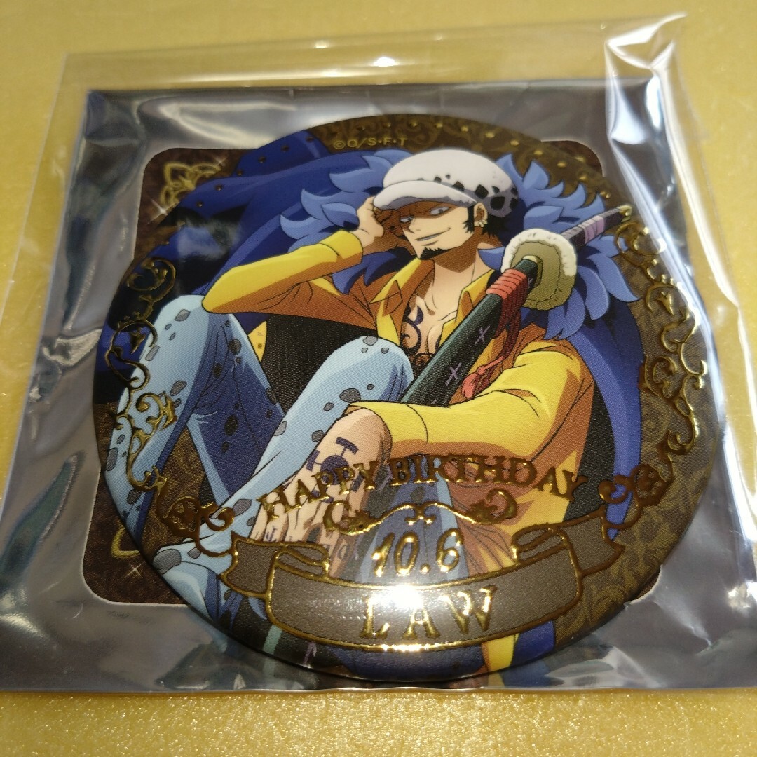 ワンピース バースデー ジュエリー缶バッジ ロー アクリル カード くじ