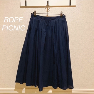 ロペピクニック(Rope' Picnic)のROPE PICNIC ロペピクニック フレアスカート 美品(ひざ丈スカート)