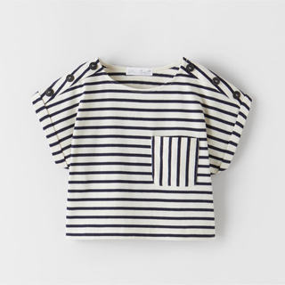 ザラキッズ(ZARA KIDS)のZARA   ザラ　ボーダートップス(Tシャツ/カットソー)