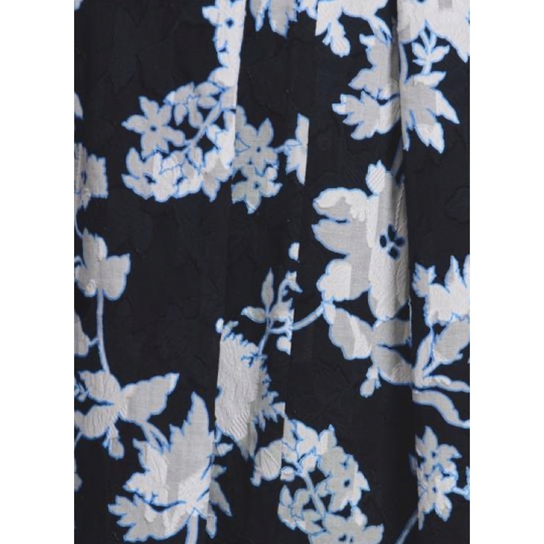 UNITED ARROWS◆UBCSカットジャカードフラワーフレアスカート34
