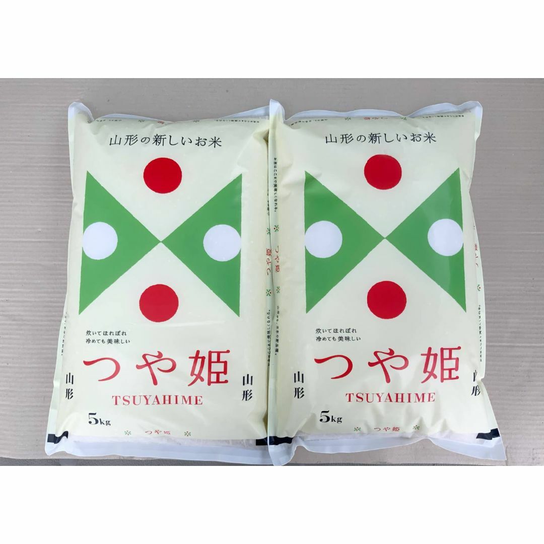 令和４年産！山形県産（つや姫）白米５ｋｇｘ２袋　米/穀物