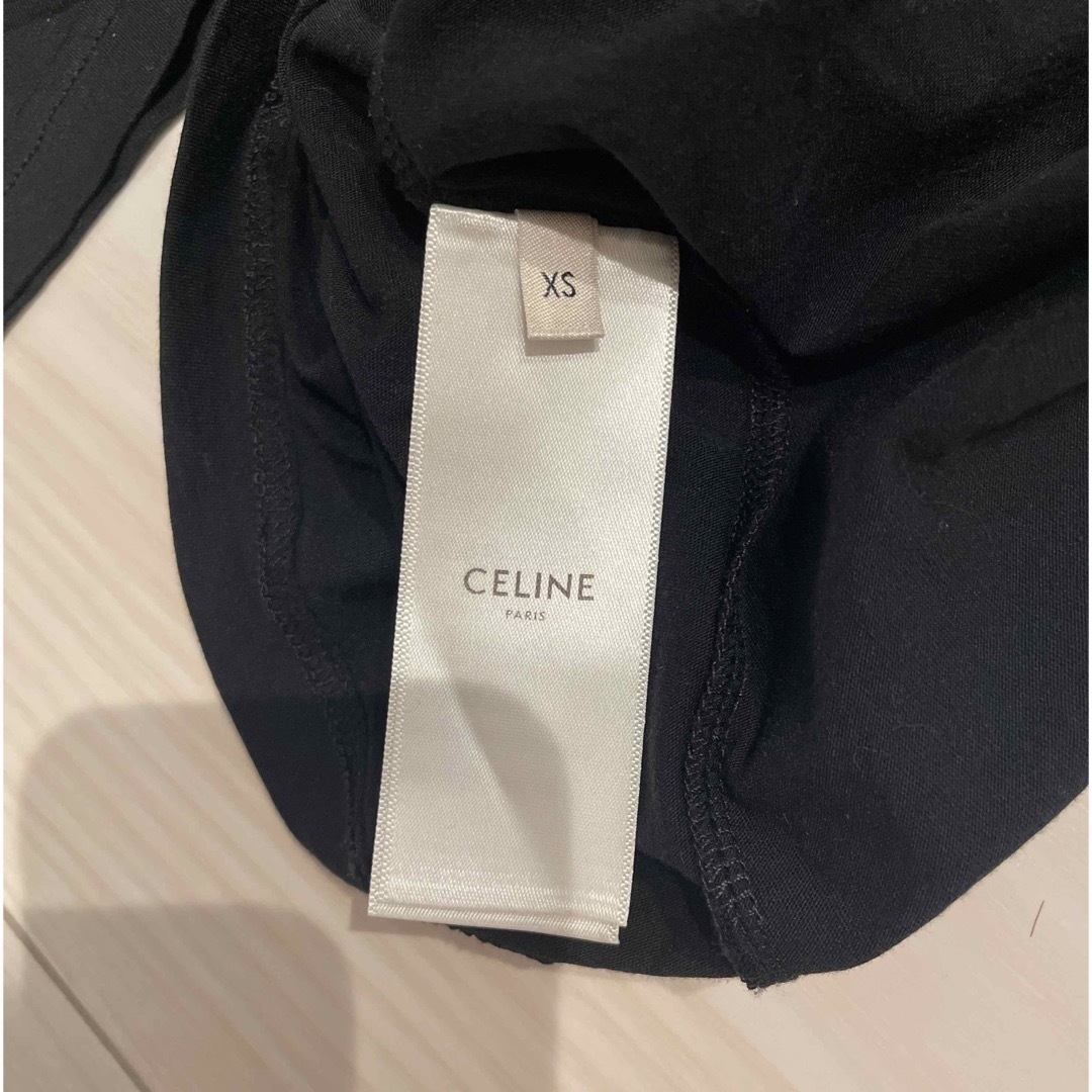 celine(セリーヌ)のCELINE  セリーヌ　Tシャツ　ブラック　XS レディースのトップス(Tシャツ(半袖/袖なし))の商品写真