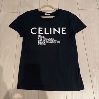 セリーヌ(celine)のCELINE  セリーヌ　Tシャツ　ブラック　XS(Tシャツ(半袖/袖なし))