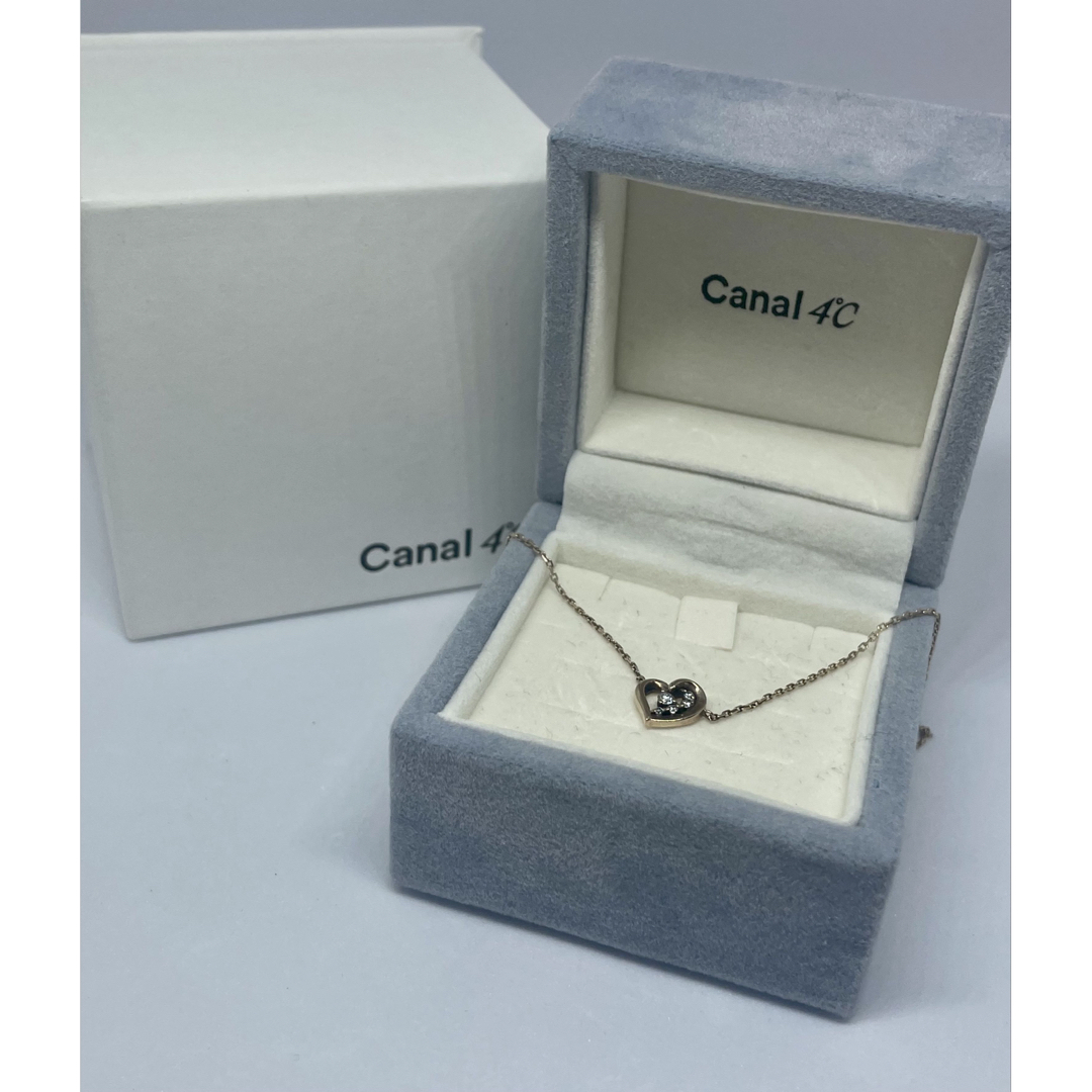 canal４℃(カナルヨンドシー)の✨激安✨4°C ハートモチーフピンクゴールドネックレス レディースのアクセサリー(ネックレス)の商品写真