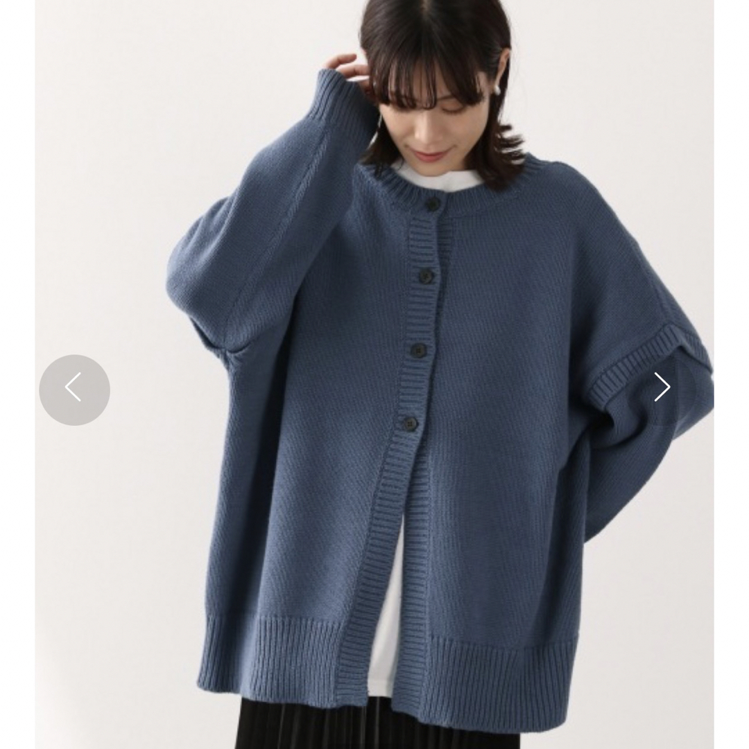 LOWRYS FARM 2WAYバックスリットカーディガン
