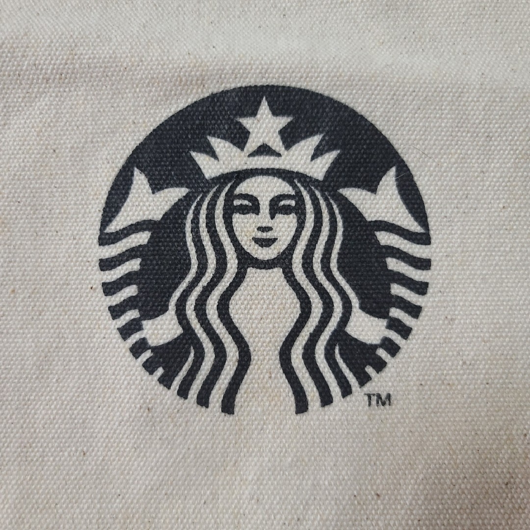 Starbucks(スターバックス)のスターバックス Starbucks スタバ キャンバス地 巾着袋 巾着バッグ レディースのファッション小物(ポーチ)の商品写真