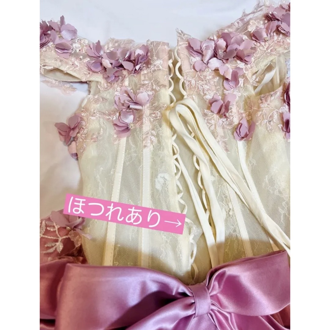 ROBE(ローブ)のプリンセスドレス♡明日花キララピンクプリンセスロングドレスMサイズ レディースのフォーマル/ドレス(ロングドレス)の商品写真