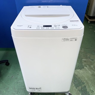 シャープ(SHARP)の⭐️SHARP⭐️全自動洗濯機　2021年4.5kg美品　大阪市近郊配送無料(洗濯機)