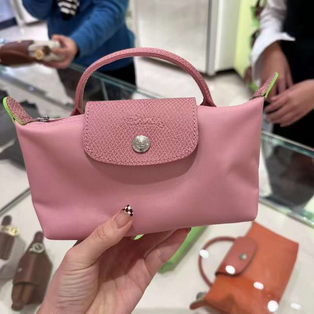 Longchamp ロンシャン ミニポーチ ピンク - ポーチ/バニティ