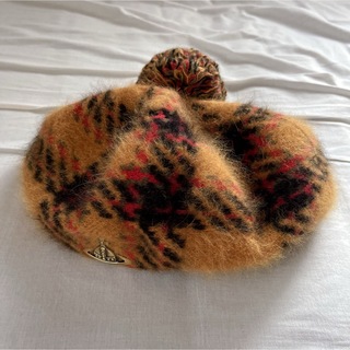 ヴィヴィアンウエストウッド(Vivienne Westwood)のヴィヴィアンウエストウッド ポンポンベレー帽(ハンチング/ベレー帽)