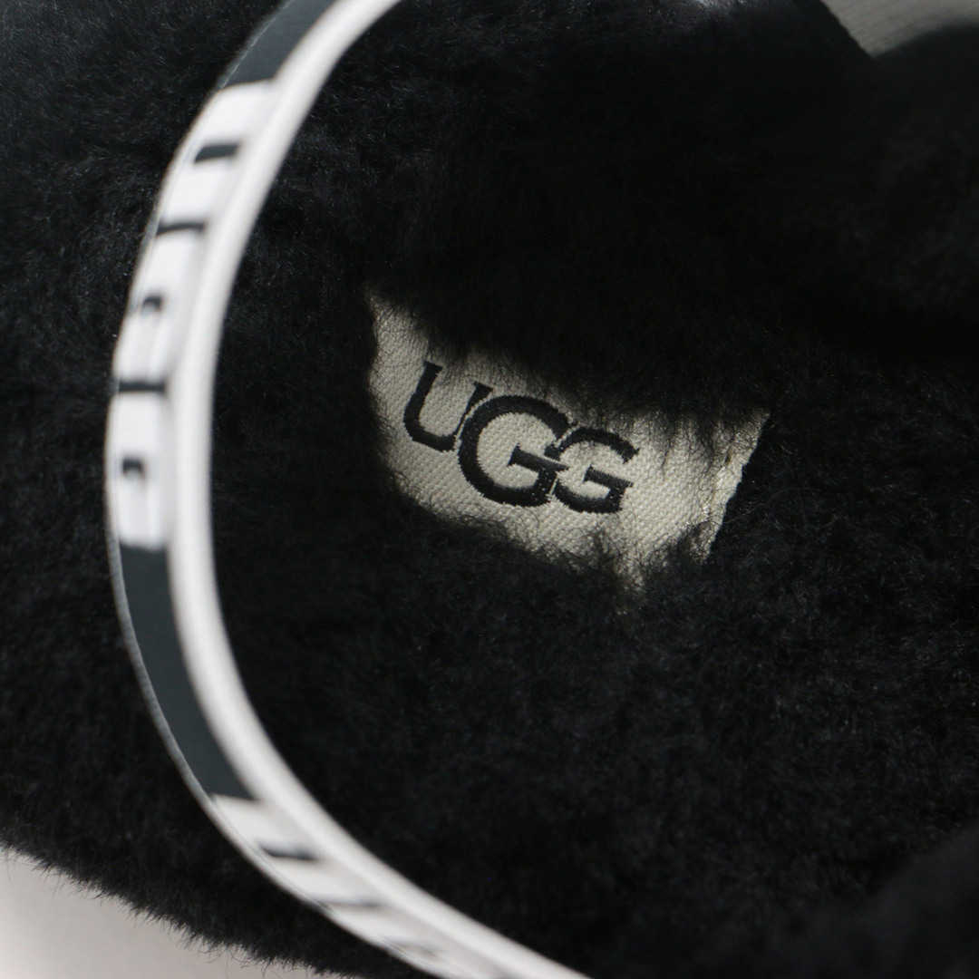 UGG - UGG アグ サンダル シューズ 靴 ブラック 黒 23.0cm シープ