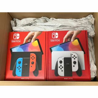 ニンテンドースイッチ(Nintendo Switch)の【新品未開封】Nintendo Switch（有機ELモデル）本体×2個(家庭用ゲーム機本体)