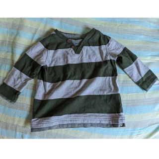 ギャップキッズ(GAP Kids)の【GAPkids】 ボーダーカットソー　長袖Tシャツ　80サイズ(Ｔシャツ)