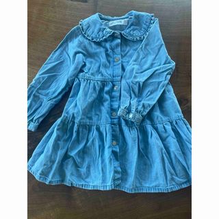 ザラキッズ(ZARA KIDS)のZARAKIDS ザラキッズ ザラベビー ワンピース デニム 98cm(ワンピース)