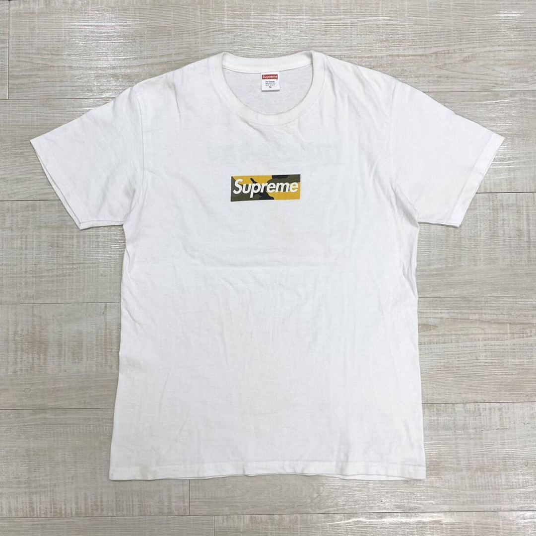 17aw 希少 SUPREME ブルックリン カモ ボックス ロゴ Tシャツ M