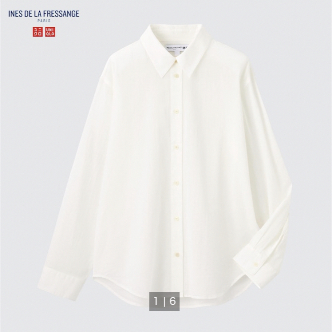 UNIQLO(ユニクロ)のシアーコットンリラックスシャツ　イネス レディースのトップス(シャツ/ブラウス(長袖/七分))の商品写真