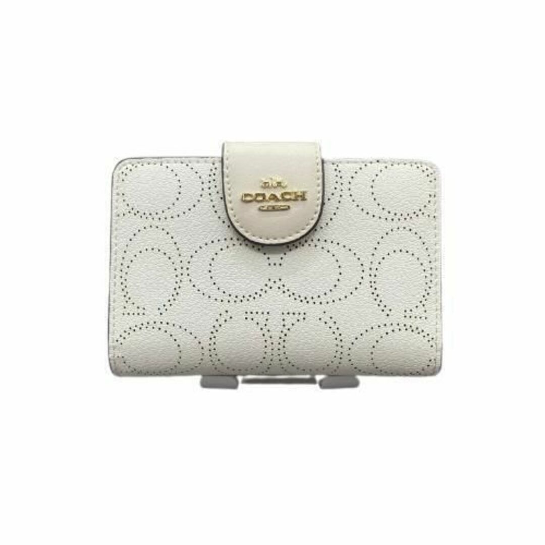 コーチ 二つ折り財布 レディース COACH Wallet チョーク C4768