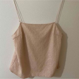 SLOBE IENA - crinkle crinkle crinkle キャミソールブラウス 黒の通販