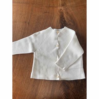 ザラキッズ(ZARA KIDS)のZARABABY ZARAKIDS ザラベビー カーディガン ホワイト 74cm(カーディガン/ボレロ)