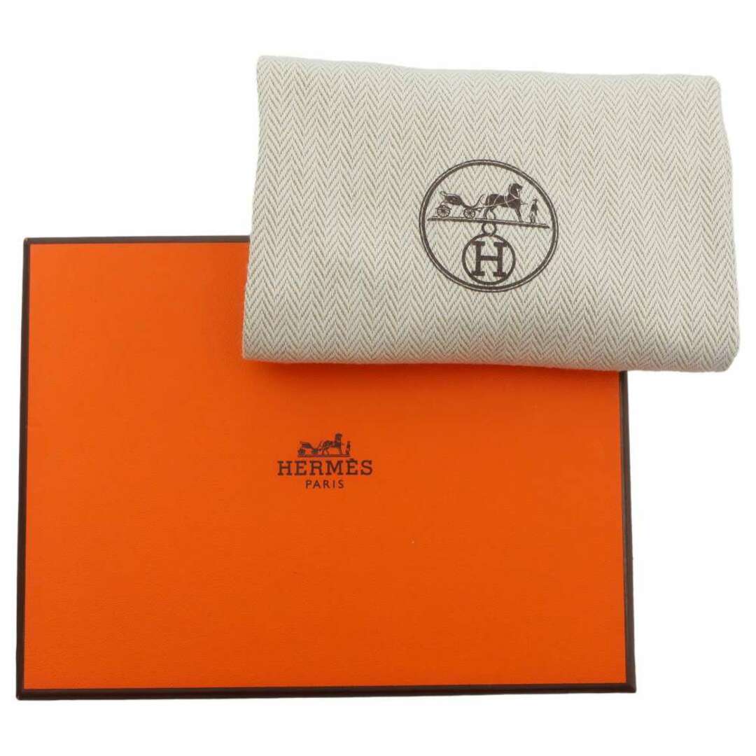 HERMES タルマックPM ネイビー シルバー金具 アクセサリーケース エプソン レディース