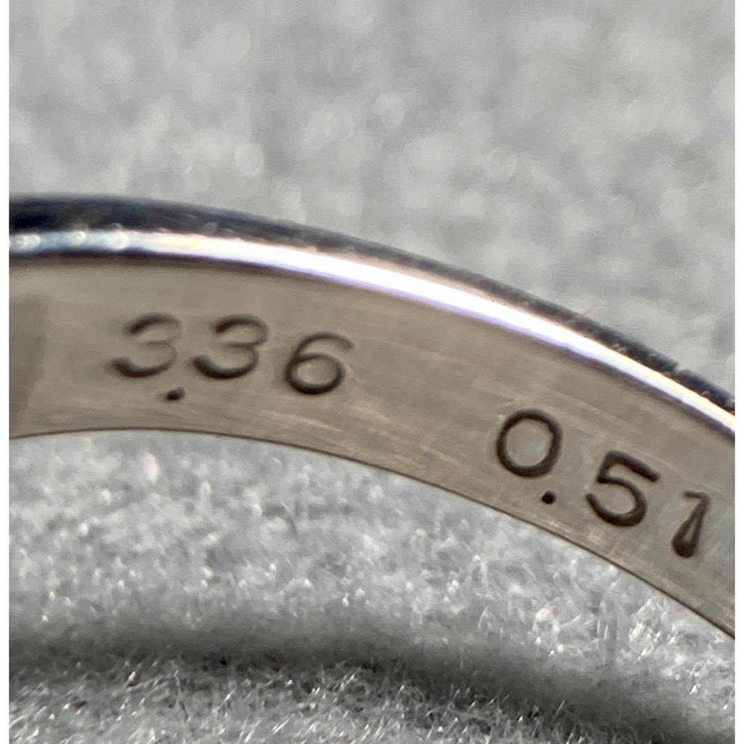 pt900陽刻　レトロ赤遊色　メキシコウォーターオパール3.36 D0.51ct レディースのアクセサリー(リング(指輪))の商品写真